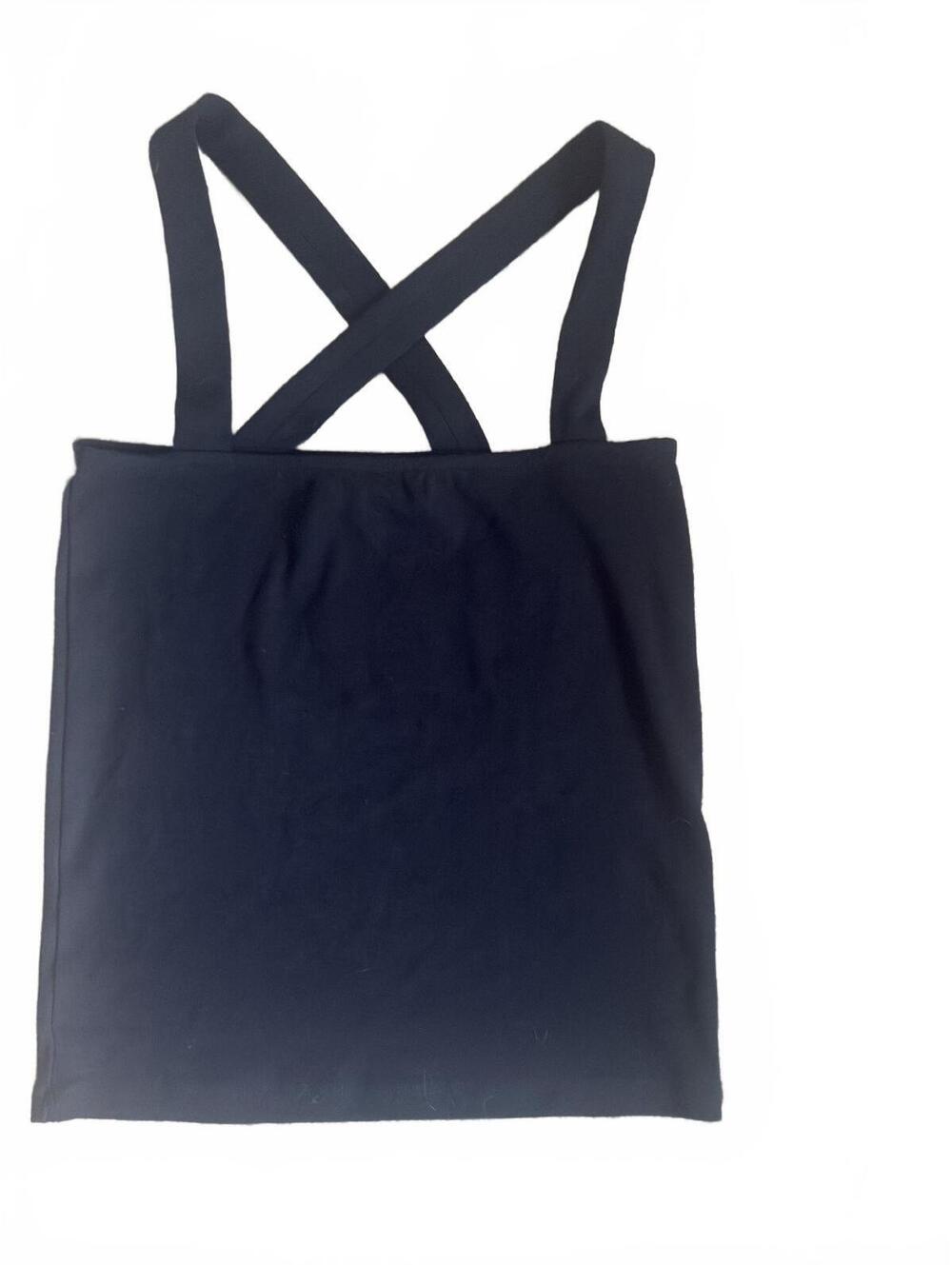 LOFT Women Cross Back Tank Black Medium